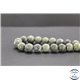 Perles en serpentine du Canada - Rondes/12mm - Grade AB+