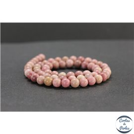 Perles en rhodonite - Rondes/6mm