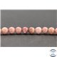 Perles en rhodonite - Rondes/6mm