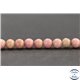 Perles en rhodonite - Rondes/6mm