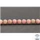 Perles en rhodonite - Rondes/6mm