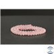 Perles en quartz rose de Madagascar - Rondes/4mm - Grade AB