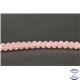 Perles en quartz rose de Madagascar - Rondes/4mm - Grade AB