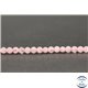 Perles en quartz rose de Madagascar - Rondes/4mm - Grade AB