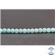 Perles en amazonite du Pérou - Rondes/4mm - Grade AA