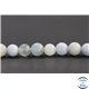 Perles en aigue-marine d'Afrique du Sud - Rondes/8mm - Grade B+