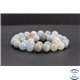 Perles en aigue-marine d'Afrique du Sud - Rondes/10mm - Grade B+