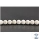 Perles en magnésite du Brésil - Rondes/6mm