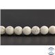 Perles en magnésite du Brésil - Rondes/8mm