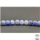 Perles dépolies en aventurine bleue - Rondes/6mm - Grade AB