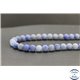 Perles dépolies en aventurine bleue - Rondes/8mm - Grade AB
