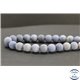 Perles dépolies en aventurine bleue - Rondes/10mm - Grade AB