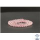 Perles en quartz rose de Madagascar - Rondes/4mm - Grade AA