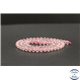 Perles en quartz rose de Madagascar - Rondes/4mm - Grade AA