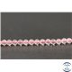 Perles en quartz rose de Madagascar - Rondes/4mm - Grade AA