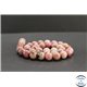 Perles en rhodonite de Russie - Rondes/10mm - Grade A