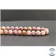 Perles en rhodonite de Russie - Rondes/10mm - Grade A