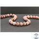 Perles en rhodonite de Russie - Rondes/10mm - Grade A