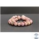 Perles en rhodonite de Russie - Rondes/10mm - Grade A