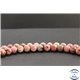 Perles en rhodonite de Russie - Rondes/10mm - Grade A
