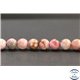 Perles en rhodonite de Russie - Rondes/10mm - Grade A