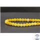 Perles dépolies en agate jaune - Rondes/8mm