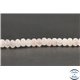 Perles facettées en quartz rose de Madagascar - Roues/6mm - Grade A