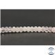 Perles facettées en quartz rose de Madagascar - Roues/6mm - Grade A