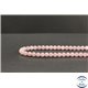 Perles facettées en quartz rose de Madagascar - Rondes/6mm - Grade A