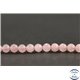 Perles facettées en quartz rose de Madagascar - Rondes/6mm - Grade A