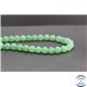 Perles dépolies en aventurine verte d'Inde - Rondes/8mm