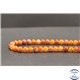 Perles en agate feu du Brésil - Rondes/6mm - Grade A