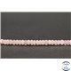Perles facettées en quartz rose de Madagascar - Roues/4mm - Grade A