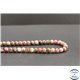 Perles en rhodonite de Russie - Rondes/6mm - Grade A