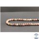 Perles en rhodonite de Russie - Rondes/6mm - Grade A