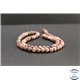 Perles en rhodonite de Russie - Rondes/6mm - Grade A