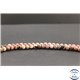 Perles en rhodonite de Russie - Rondes/6mm - Grade A