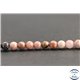 Perles en rhodonite de Russie - Rondes/6mm - Grade A