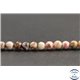 Perles en rhodonite de Russie - Rondes/6mm - Grade A