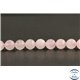 Perles facettées en quartz rose de Madagascar - Rondes/8mm - Grade A