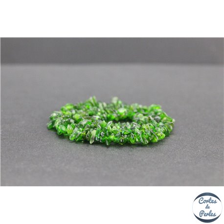 Perles en diopside de Russie - Chips/4-10mm - Grade A