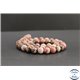 Perles en rhodonite de Russie - Rondes/8mm - Grade A