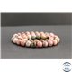 Perles en rhodonite de Russie - Rondes/8mm - Grade A