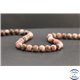 Perles en rhodonite de Russie - Rondes/8mm - Grade A