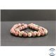 Perles en rhodonite de Russie - Rondes/8mm - Grade A