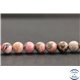 Perles en rhodonite de Russie - Rondes/8mm - Grade A