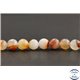 Perles en sardonyx de Madagascar - Rondes/8mm - Grade A