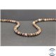 Perles en opale marron de Madagascar - Rondes/6mm - Grade A