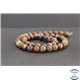 Perles en opale marron de Madagascar - Rondes/8mm - Grade A