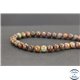 Perles en opale marron de Madagascar - Rondes/8mm - Grade A